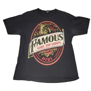 Famous Stars and Straps Killer Distribution Large Mens Graphic T Shirt Goat Y2K